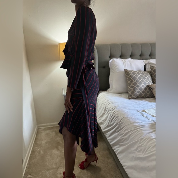 Two Piece Wrap Top and asymmetrical shirt - Picture 2 of 6